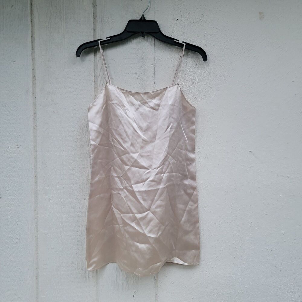 Aritzia Babaton satin mini slip dress Sz XXS Champagne 90'S Y2K